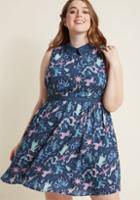 Modcloth Ethereal Enchantment Shirt Dress In Xxs