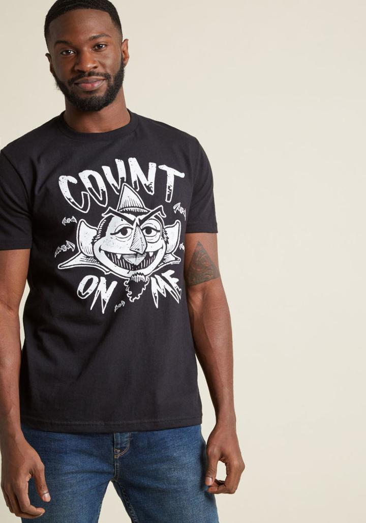 Modcloth Transylvanian Trust Men's Graphic Tee In Xl