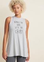 Modcloth Here Purr That Jersey Tunic In Xs