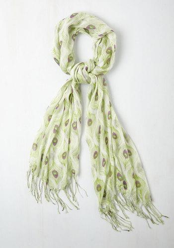 Anaaccessoriesinc All Eyes On Me Scarf In Lime