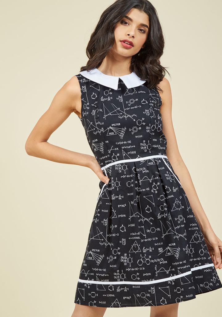  All Eyes On Unique A-line Dress In Science In Xl