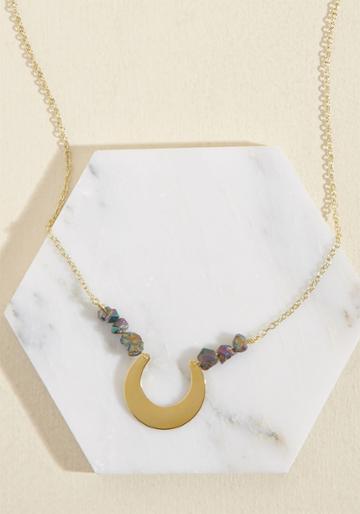 Eclecticeccentricity Eclectic Eccentricity Your Crescent Is Requested Necklace