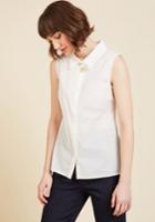  Keep Up The Kindness Sleeveless Top In White In Xxs