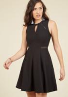 Modcloth Moxie Must-have A-line Dress In Black