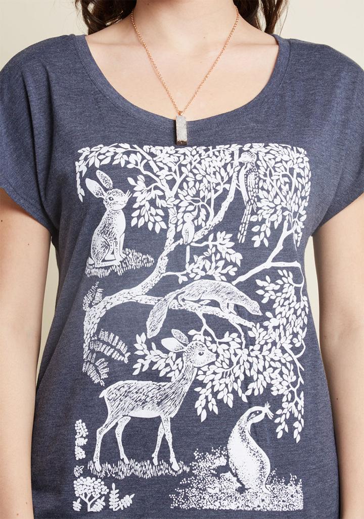 Modcloth Forest Time I Saw You T-shirt In M