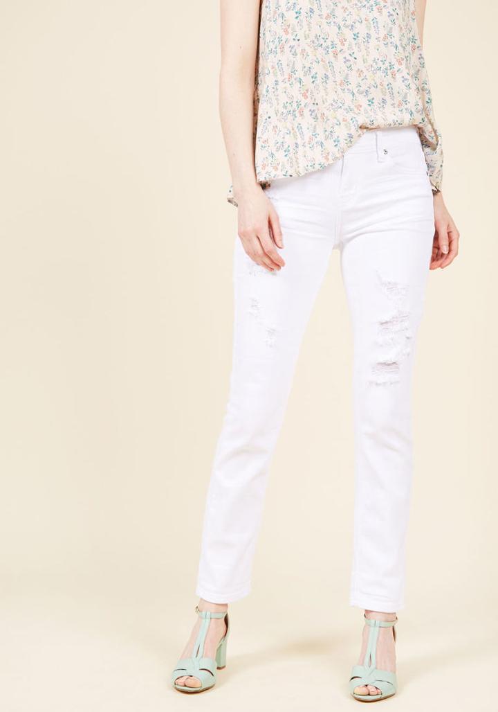  Edgy Efficiency Skinny Jeans In White In 15