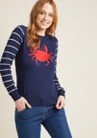 Modcloth Chatty Crabby Knit Sweater In 2x