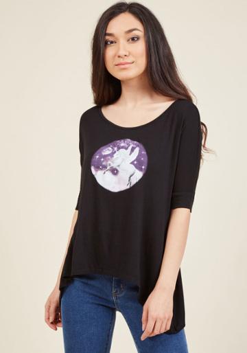 Modcloth Enlightening Sighting Top In Xl