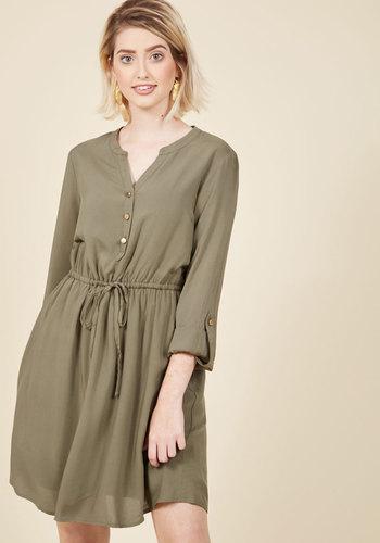  Kheer To Join Us? Shirt Dress In Cardamom In Xs