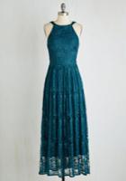 Coconinno With Style And Lace Dress In Teal