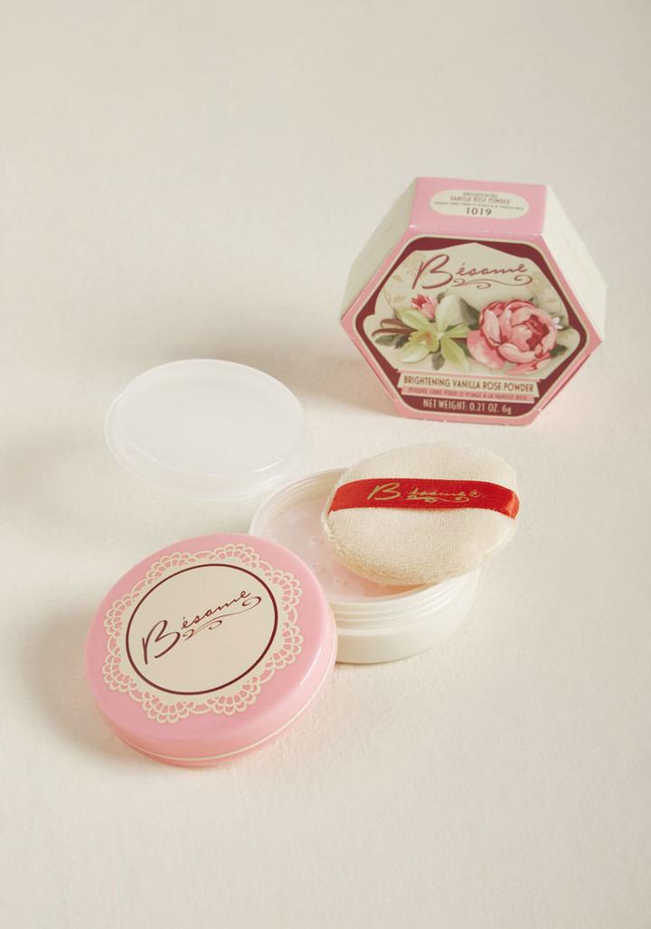 Besamecosmetics Besame Cosmetics Brightening Vanilla Rose Powder