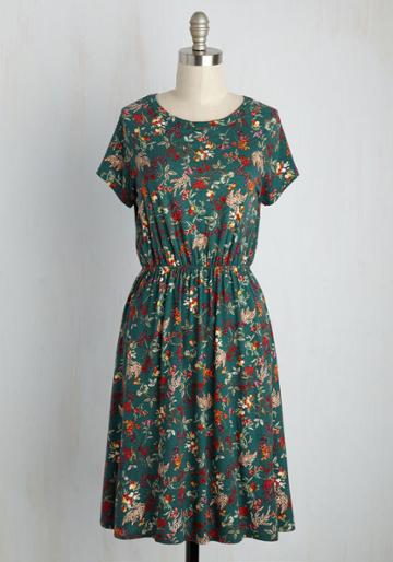  Keep An Open Greenhouse Floral Dress In L