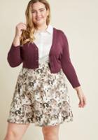 Modcloth Critter Collective Knit Skater Skirt In 4x