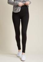 Modcloth Simple And Sleek Leggings In Black - High-waisted In Xl