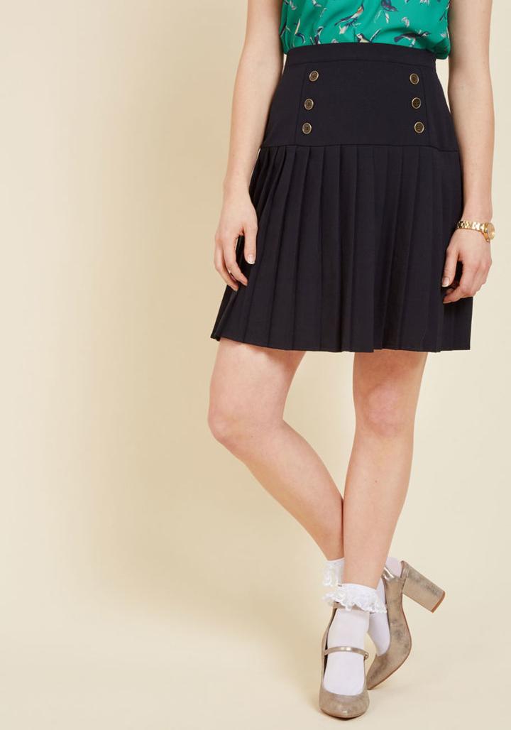 Modcloth Dapper Hereafter A-line Skirt
