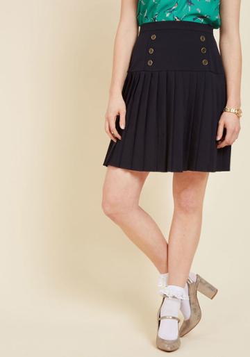 Modcloth Dapper Hereafter A-line Skirt