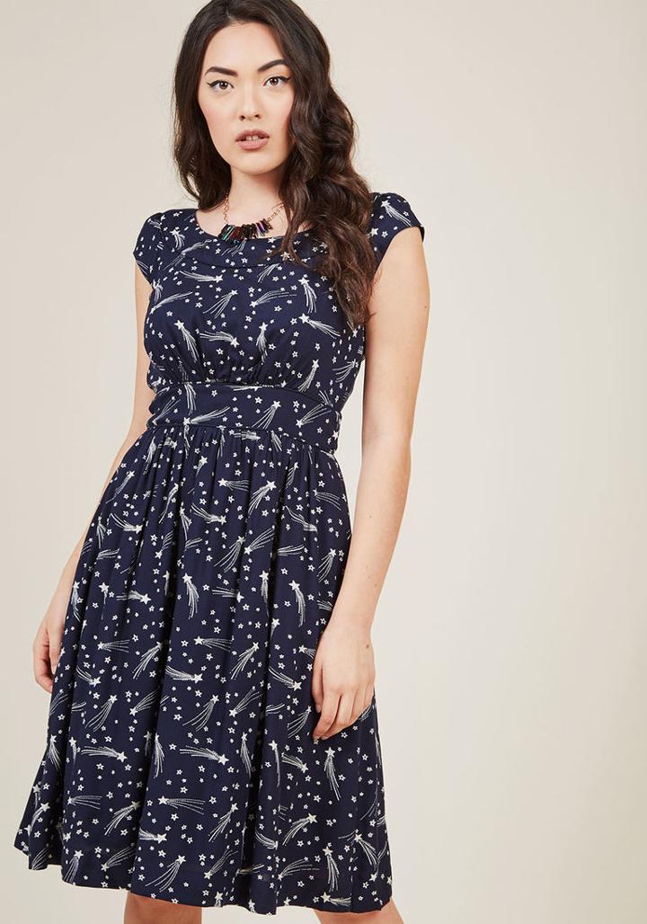 Emilyandfin Emily And Fin Day After Day A-line Dress In Shooting Stars In Xxs