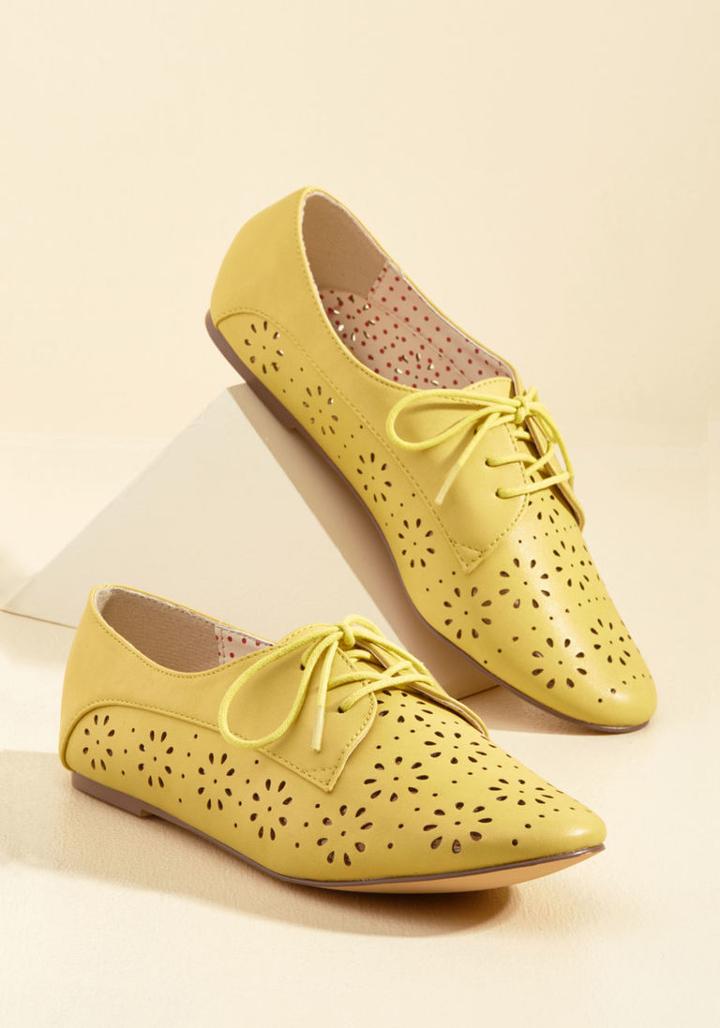 Baitfootwear Toss In Blossoms Oxford Flat