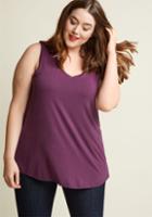 Modcloth Endless Possibilities Tank Top In Plum In Xs
