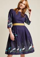 Palava Palava Day Trip Darling Midi Dress In Wetland In 14 (uk)