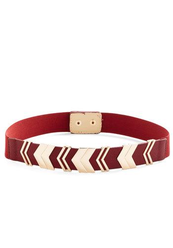 Cillacollection Chevron The Right Path Belt In Brick