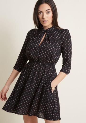 Louche Louche Drive Me Dainty Dress In 8 (uk)
