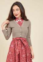  Bistro Intentions Cardigan In Mocha In M
