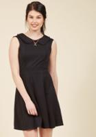 Modcloth Foxtail & Fern A-line Dress In Black