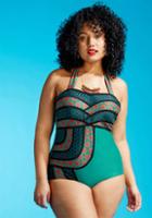 Highdivebymodcloth Set The Serene One-piece Swimsuit In Emerald In 4x