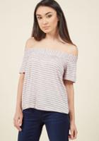Modcloth In Casual Company Knit Top In Carnation In 3x