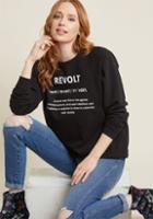 Modcloth Rise And Grind Graphic Sweatshirt In S