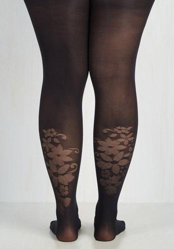 Prettypollyhosiery Put To Good Spruce Tights - Xl-xxl