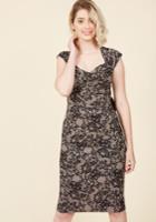  Nonpareil Nuptials Sheath Dress In Black Blossom In S