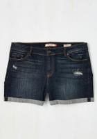 Euninaincorporated Beauty At The Beach Shorts In Dark Wash - Plus Size