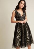 Adriannapapell Adrianna Papell Metallic Dotted Midi Dress In 12