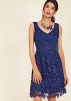  Dreams Of Decadence Lace Dress In Navy In Xxs