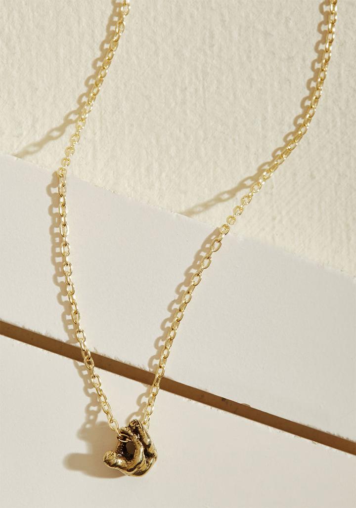 Modcloth On Again, Sloth Again 3d Printed Necklace