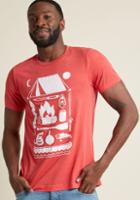 Modcloth I Camp Even Men's Graphic Tee In Xxl