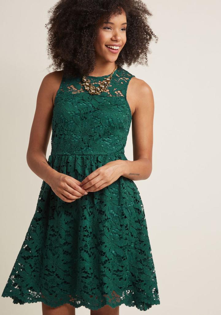 Wendybird Lithe Laughter Lace Dress In 2