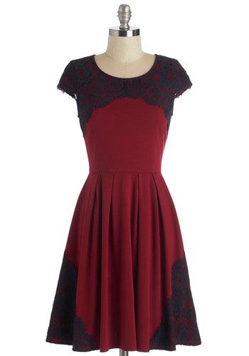 Yayalosangeles Intermission Impossible Dress In Burgundy