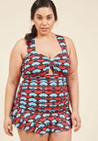  Coastal Companionship Swim Dress - 1x-4x In 4x