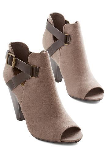 Fortune Dynamic Make It Strappy Bootie In Taupe