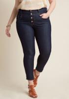 Modcloth Karaoke Songstress Jeans In Ankle Length - 1x-3x In 1x