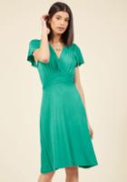  You Flutter Me So Knit Dress In Jade In Xxs