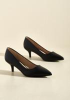 Modcloth Sleek And Low Heel In Black