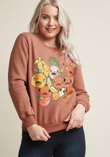 Pepaloves Pepaloves Best Fruit Forward Sweatshirt In M