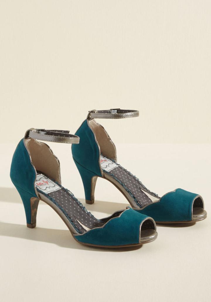 Bettiepage Scratchin' Circles Peep Toe Heel In 6