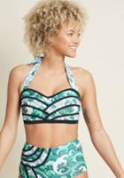 Highdivebymodcloth Set The Serene Bikini Top In Palms In M