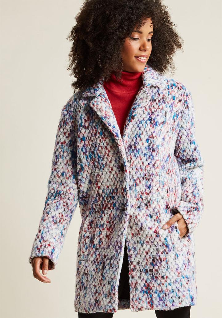 Stevemadden Confetti Wap Coat In L