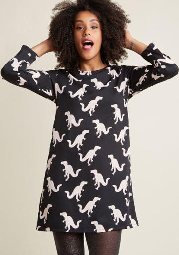 Companiafantastica Compania Fantastica Dino, Right? Shift Dress In Xs